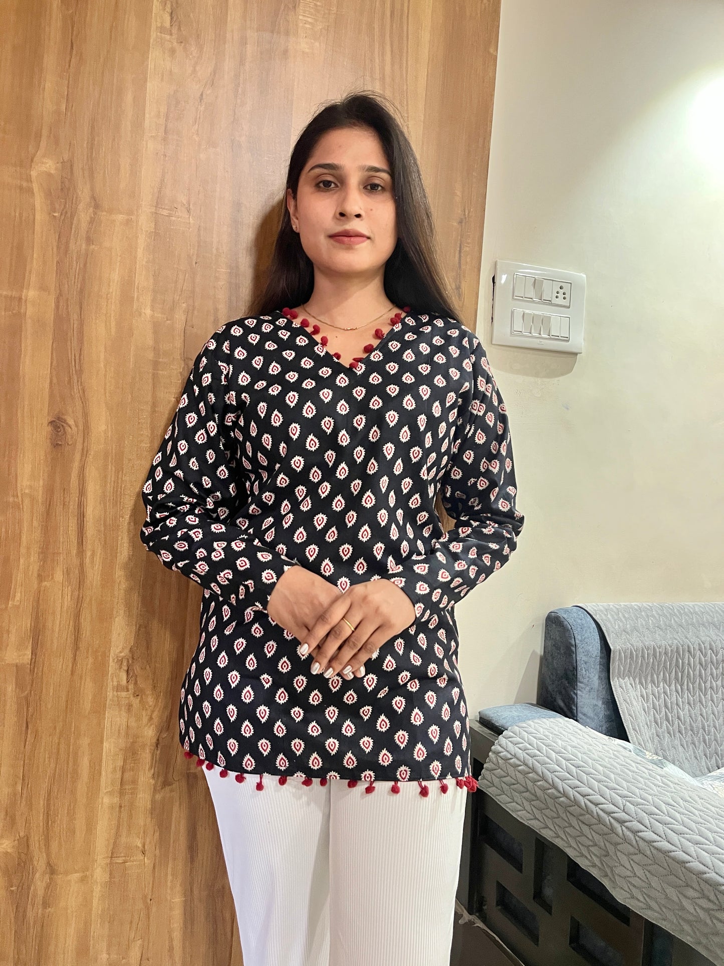 Straight Kurti with Full Sleeves