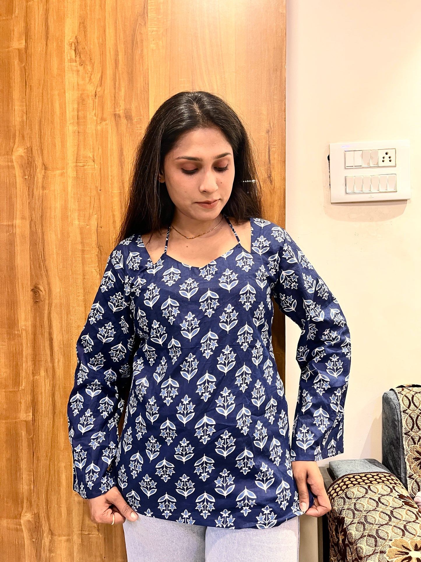 Laila Short kurti with corset Dori