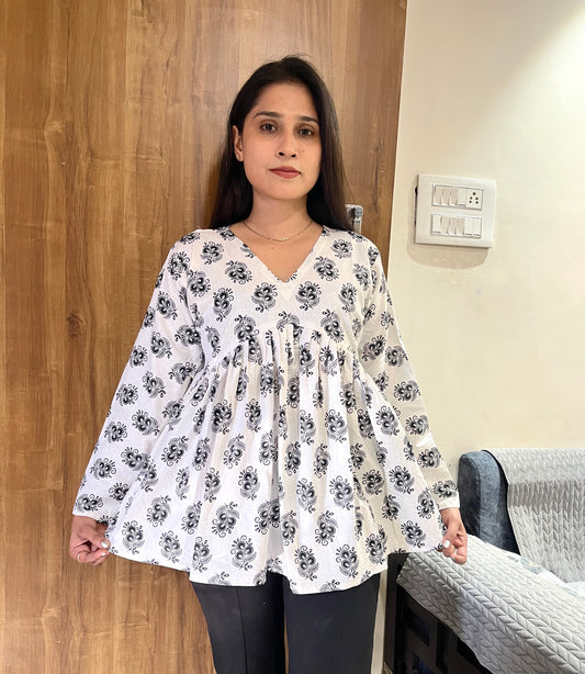 Peplum style Short Kurti